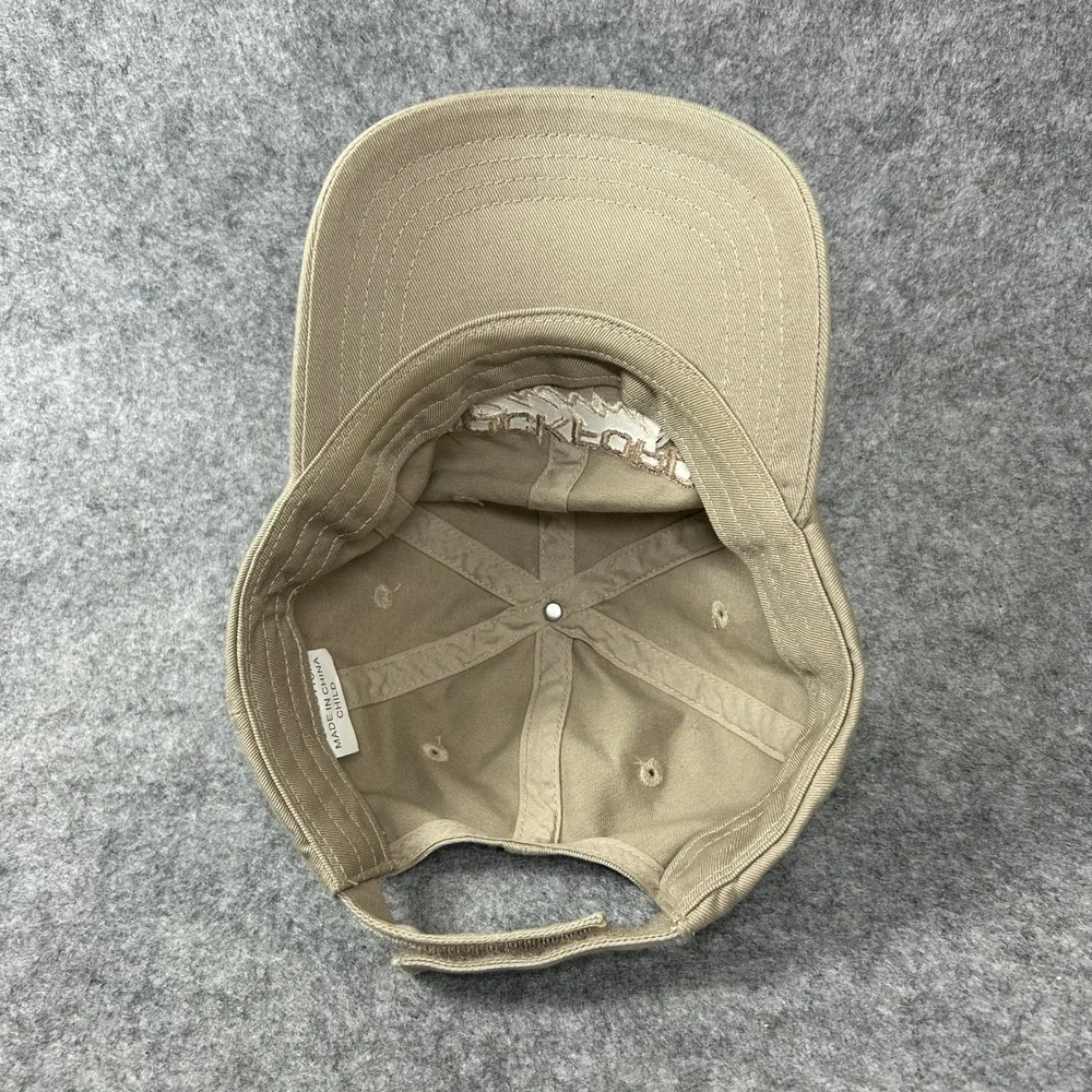 Rockford Racing Child Baseball Hat One Size Tan Embroidered Cotton Twill